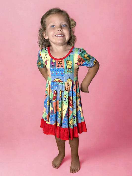 Flashback Flippy Bamboo Twirl Dress