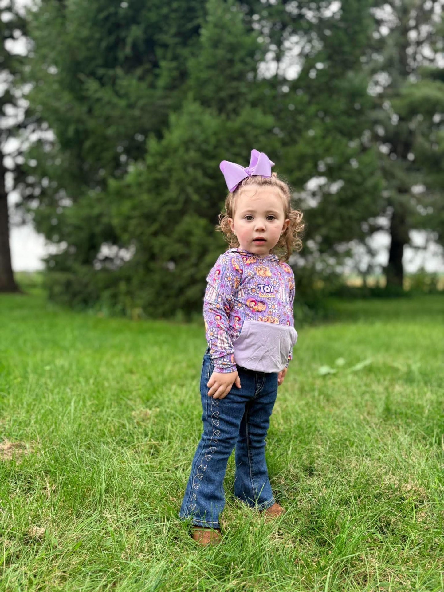 Rootin' Tootin' Daisies Bamboo Toddler Hoodie