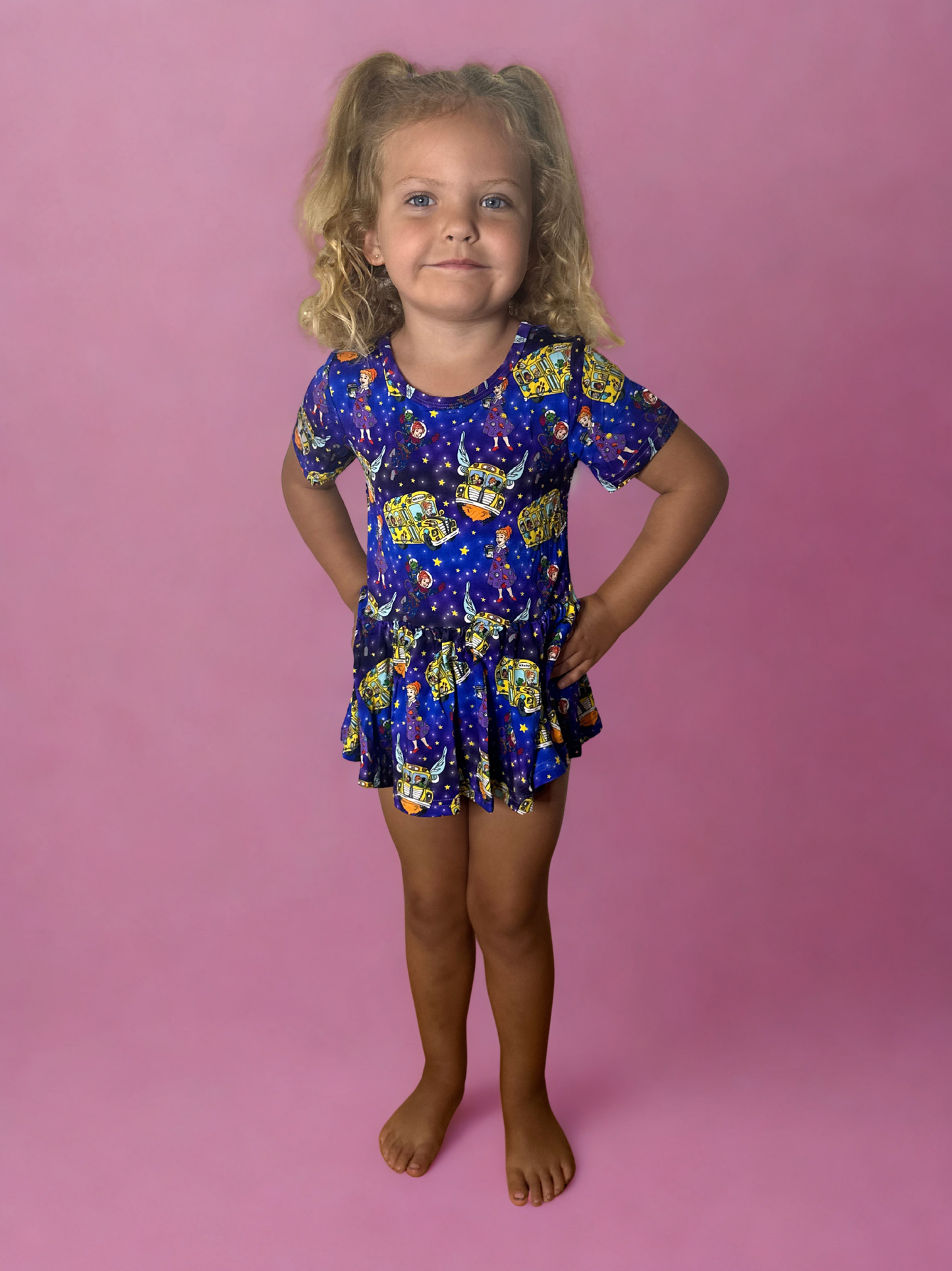 Magical Learning Bamboo Twirl Dress with snaps