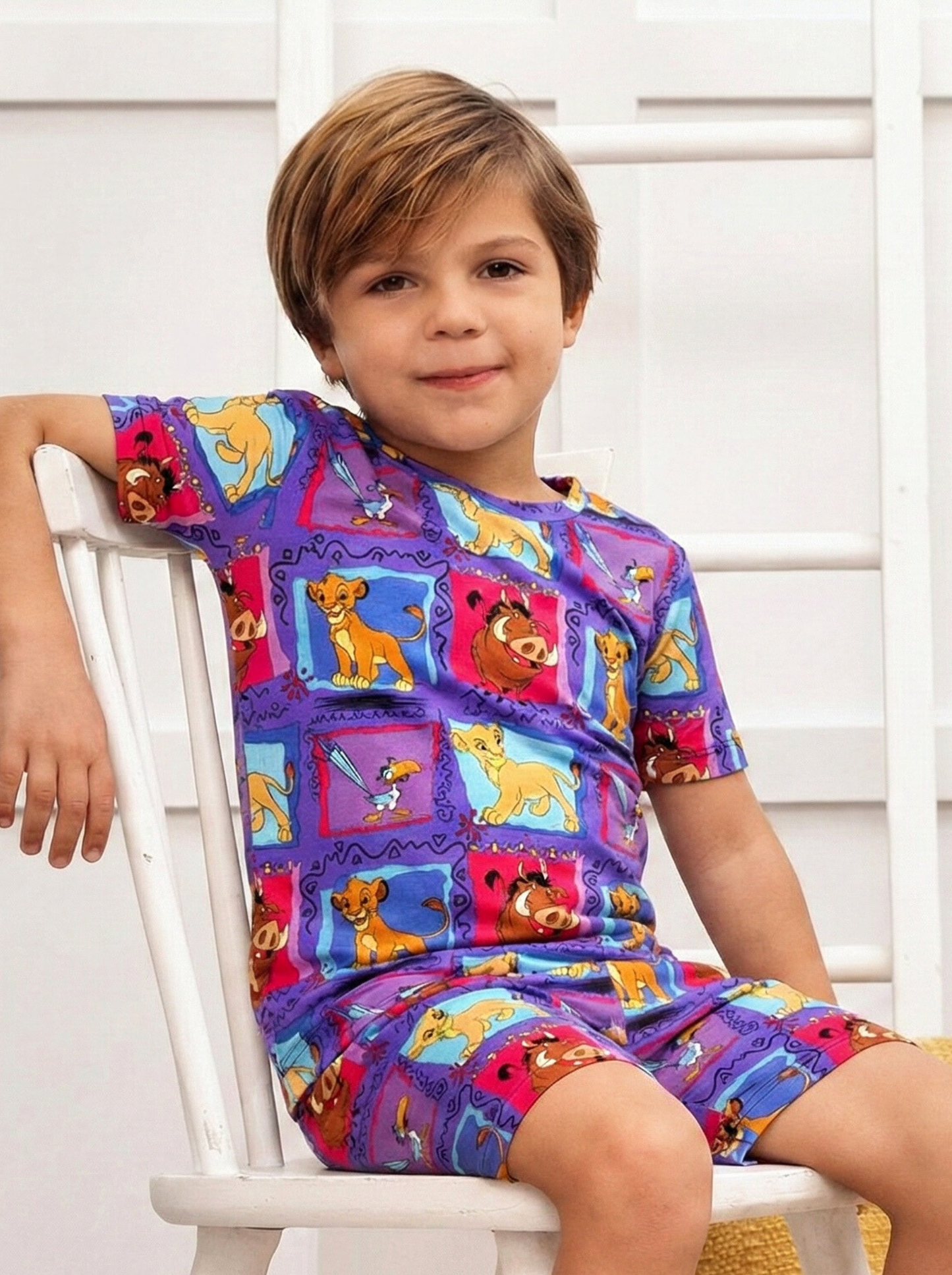 Hakuna Matata Bamboo Two Piece Short Sleeve and Shorts Pajama Set (Pre Order with expected delivery August 2026)