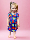 Hakuna Matata Bamboo Peplum Dress and Shorts Set