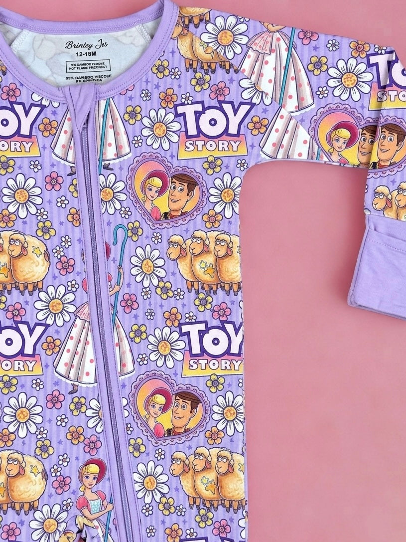 Rootin' Tootin' Daisies Bamboo Romper (Pre Order with expected delivery mid September)