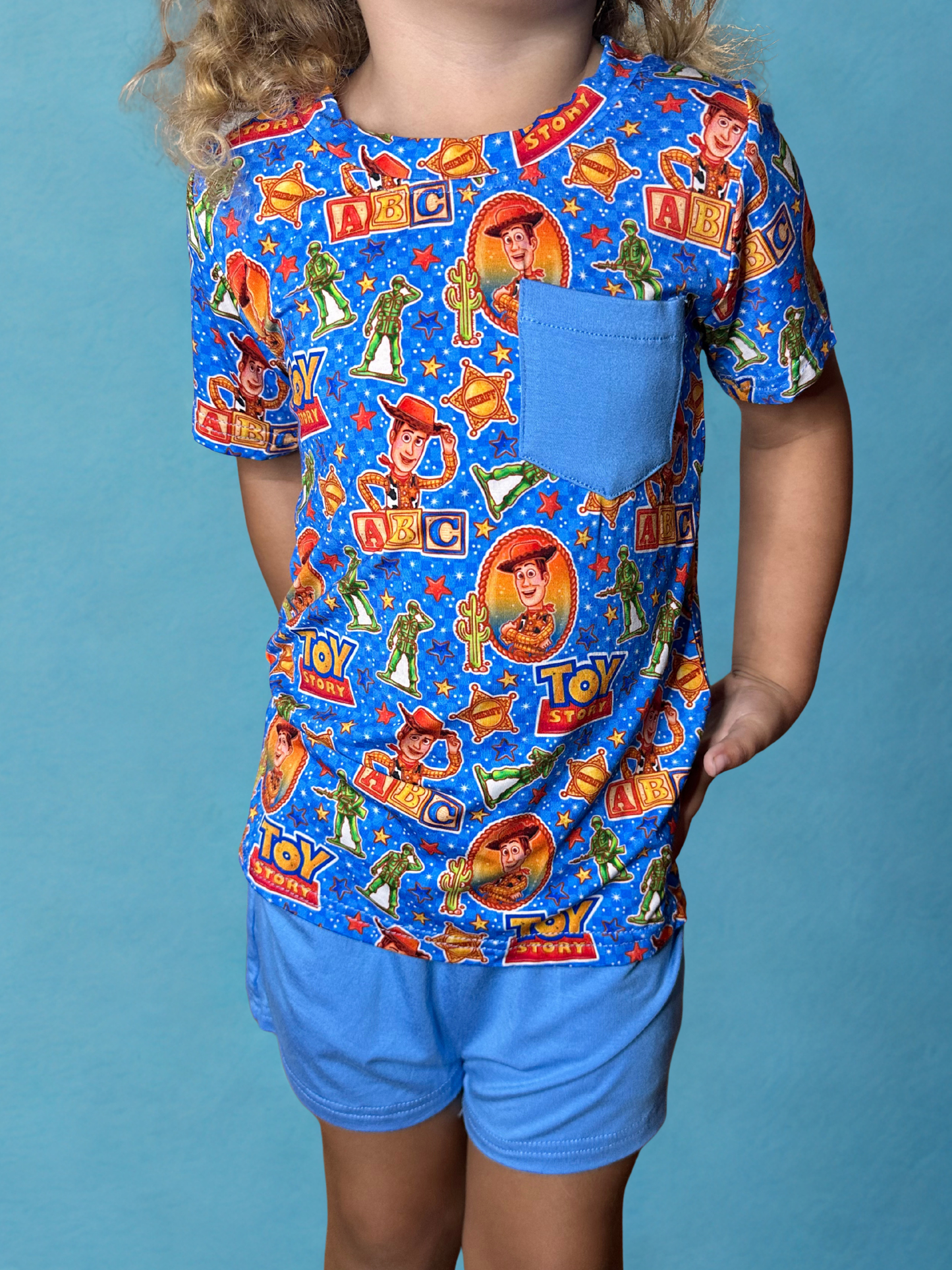Howdy Partner Bamboo Pocket Tee and Short Set