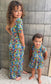 Stained Glass Bamboo Twirl Dress with snaps