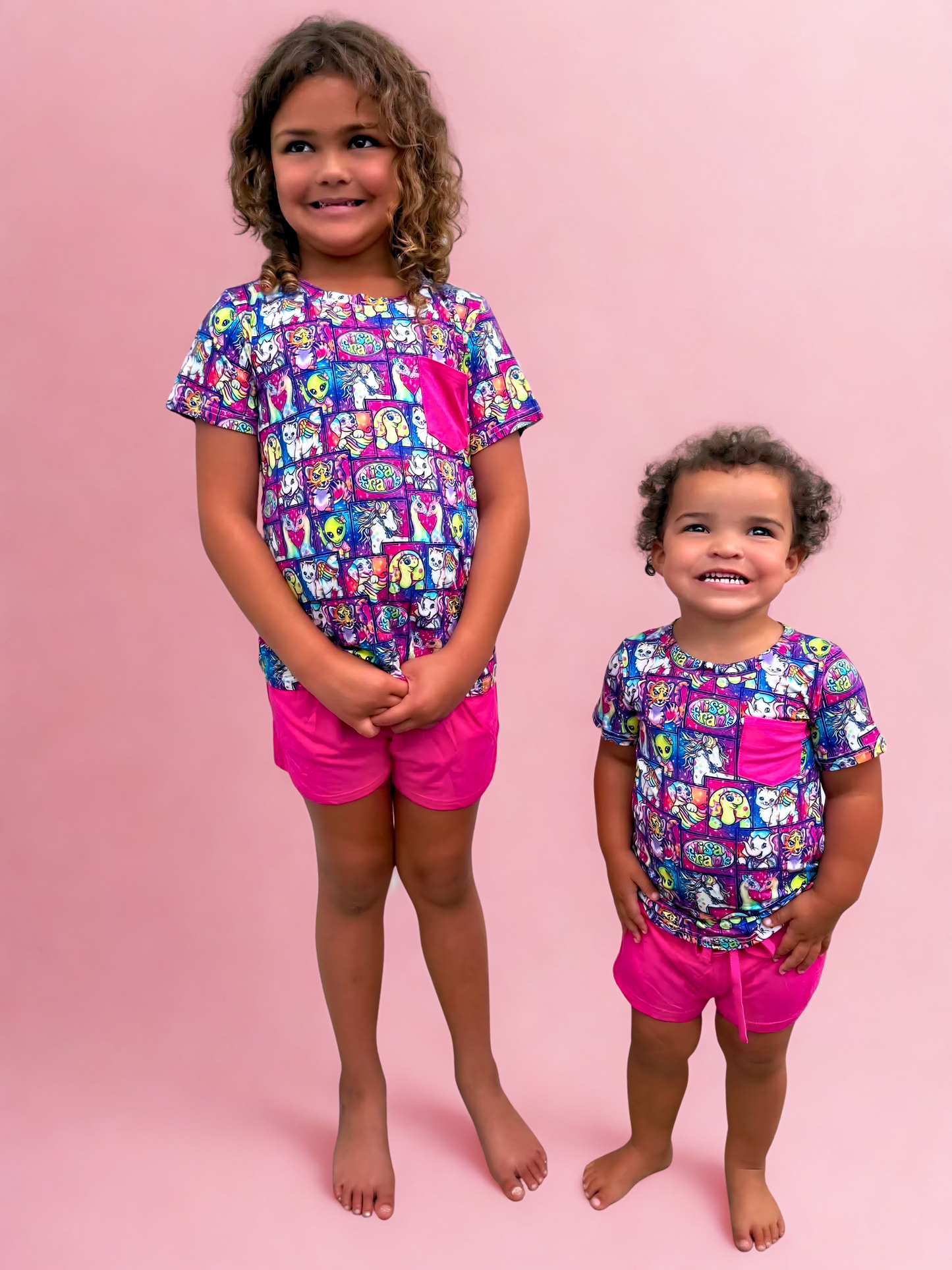 Colorful Comeback Bamboo Pocket Tee and Shorts Set