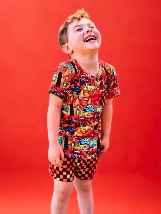 Rally Racers Bamboo Pocket Tee and Shorts Set