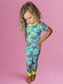 Sunny Days Bamboo Two Piece Short Sleeve and Bottoms Set