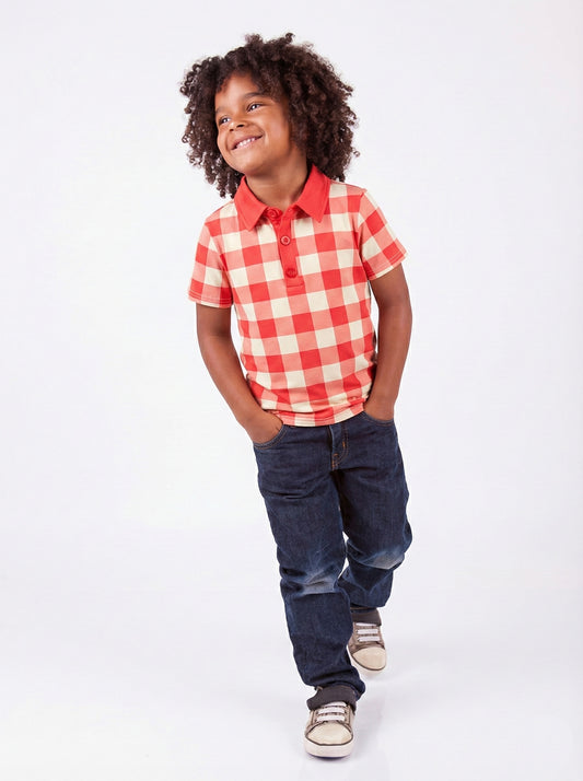Little Lumberjack Bamboo Toddler Polo Top