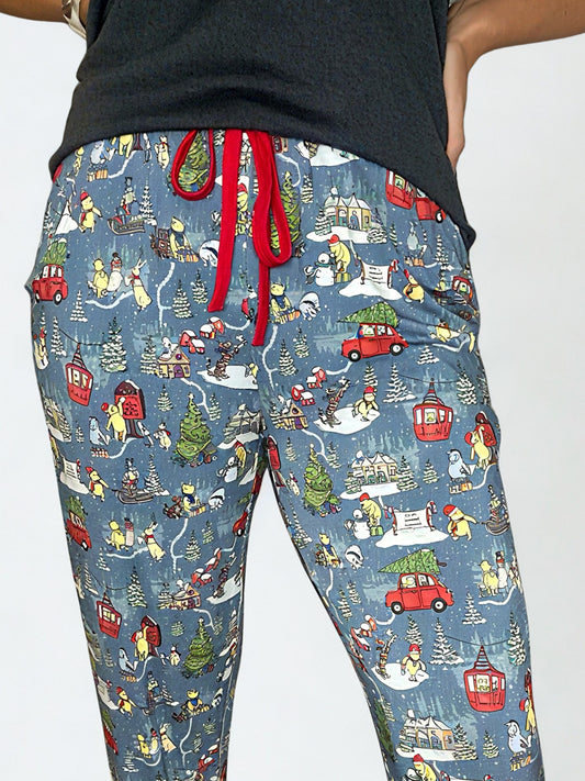 Winter Woodlands Adult Bamboo Joggers