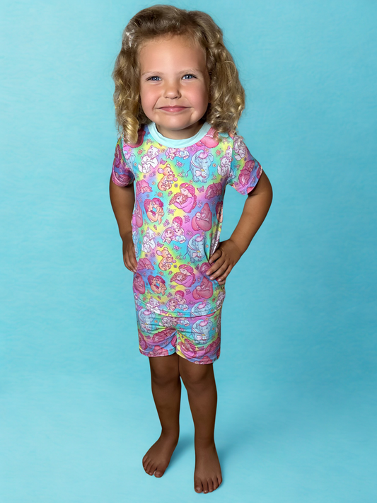 A Mother's Love Bamboo Short Sleeve and Shorts Two Piece Pajama Set