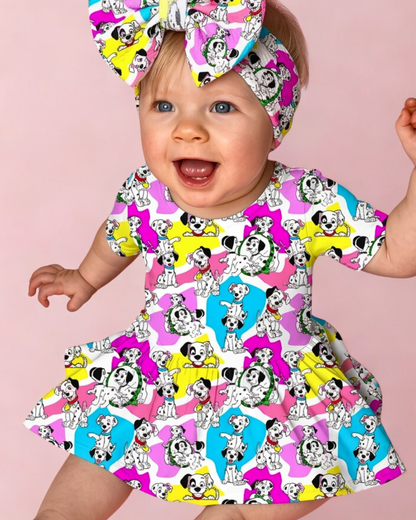 Dog Days Bamboo Twirl Dress with snaps
