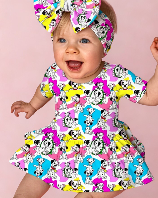 Dog Days Bamboo Twirl Dress with snaps