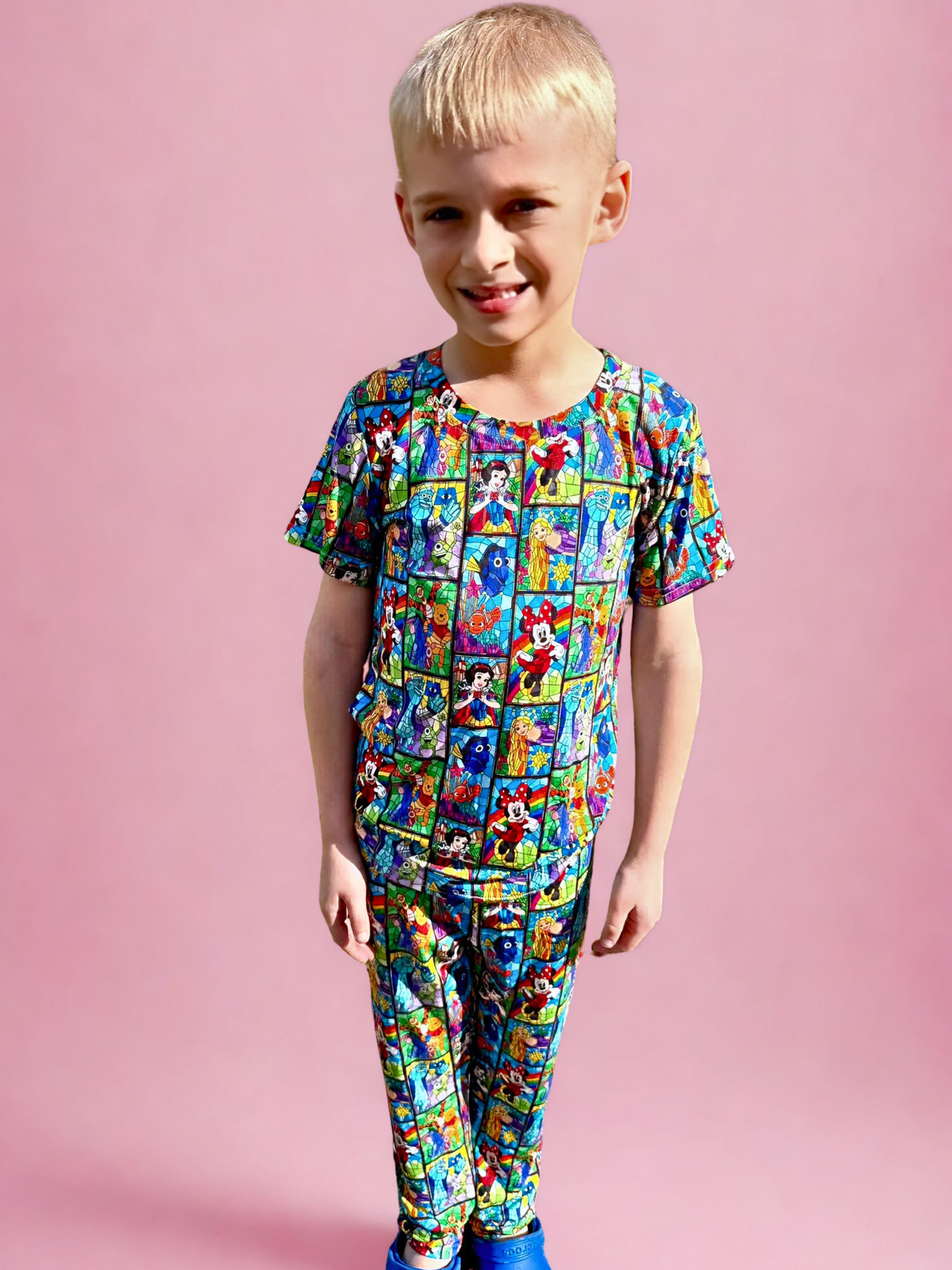 Stained Glass Bamboo Two Piece Pajama Set