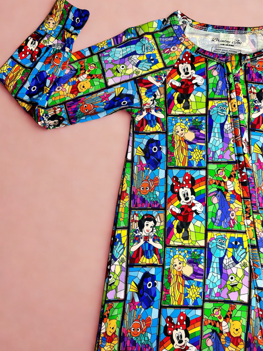 Stained Glass Bamboo Romper
