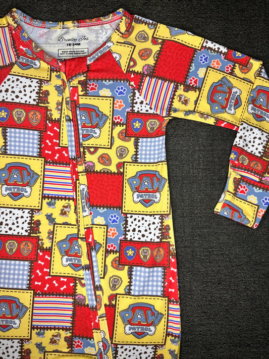 Patchwork Playtime Bamboo Romper