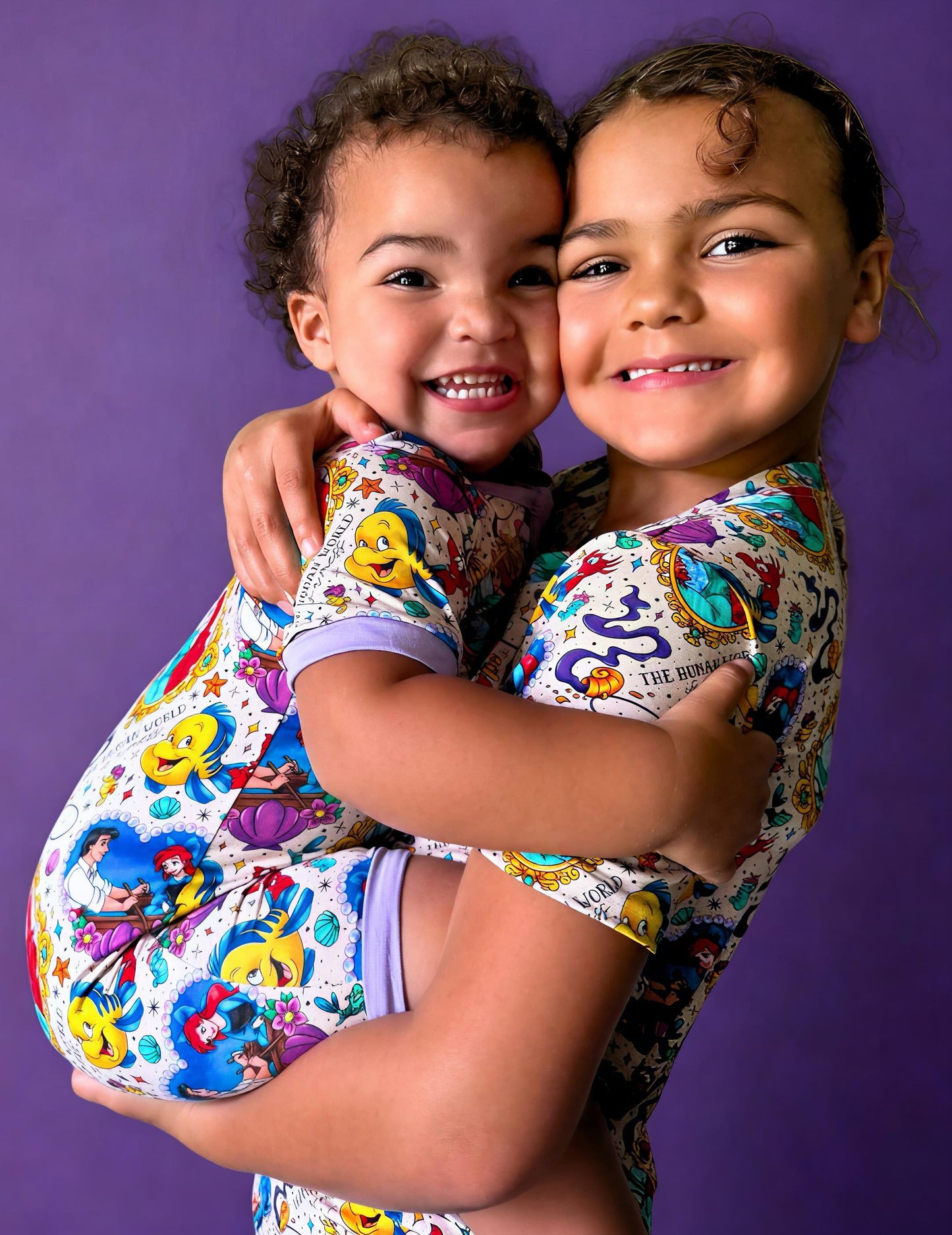 Waves of Wonder Bamboo Two Piece Short Sleeve and Shorts Pajama Set