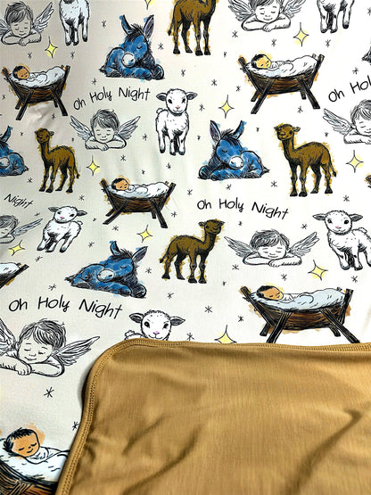 Oh Holy Night Bamboo Blanket