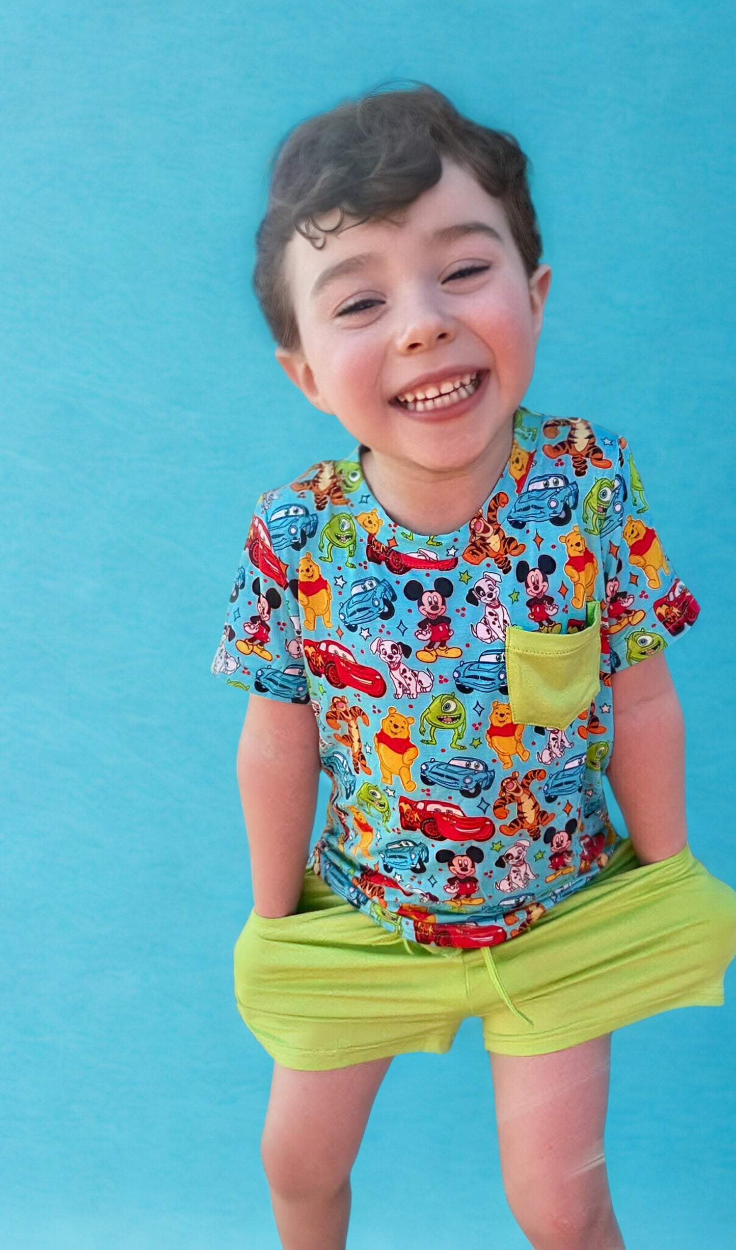 Playful Pals Bamboo Pocket Tee & Short Set