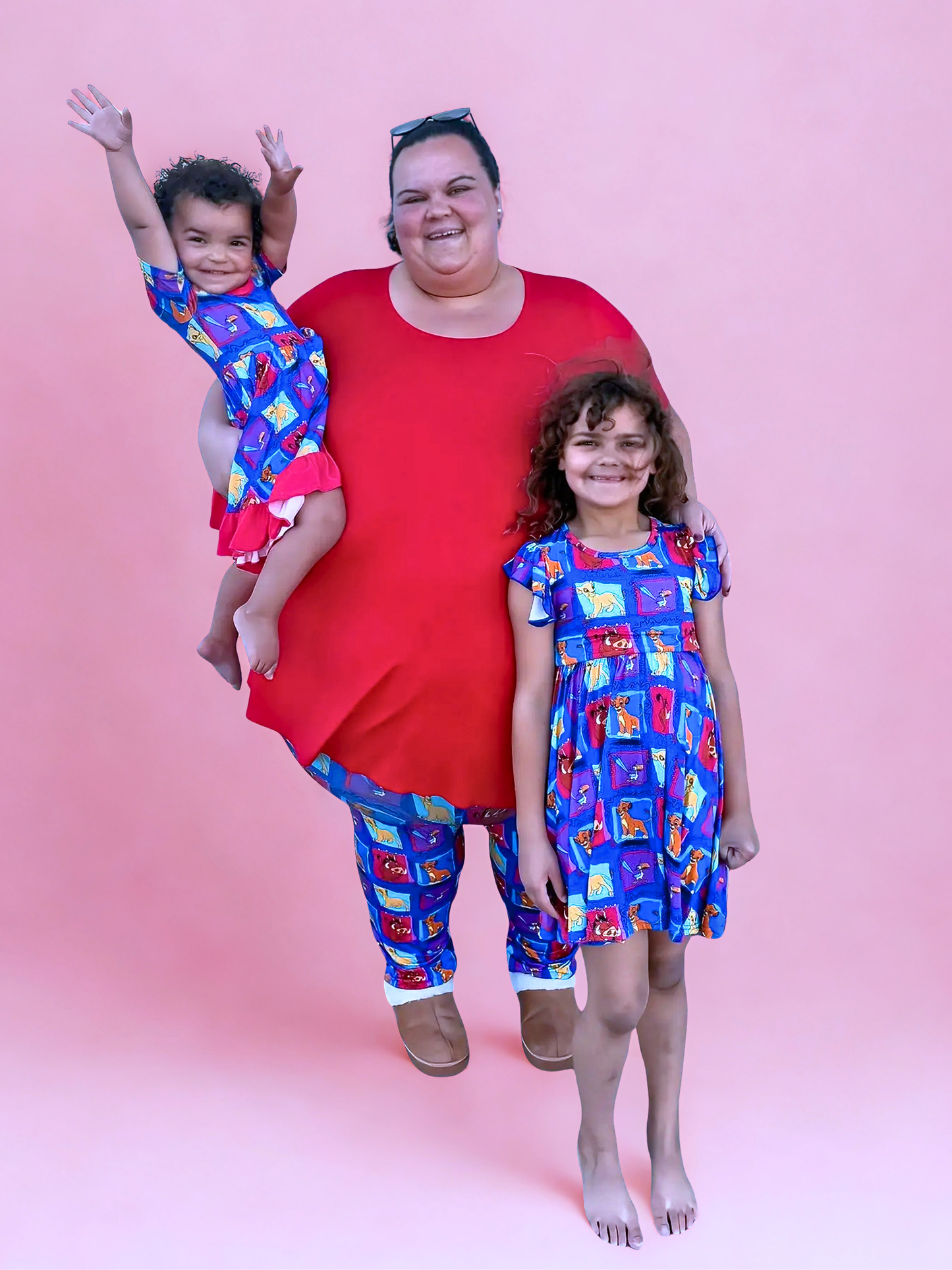 Hakuna Matata Bamboo Peplum Dress and Shorts Set