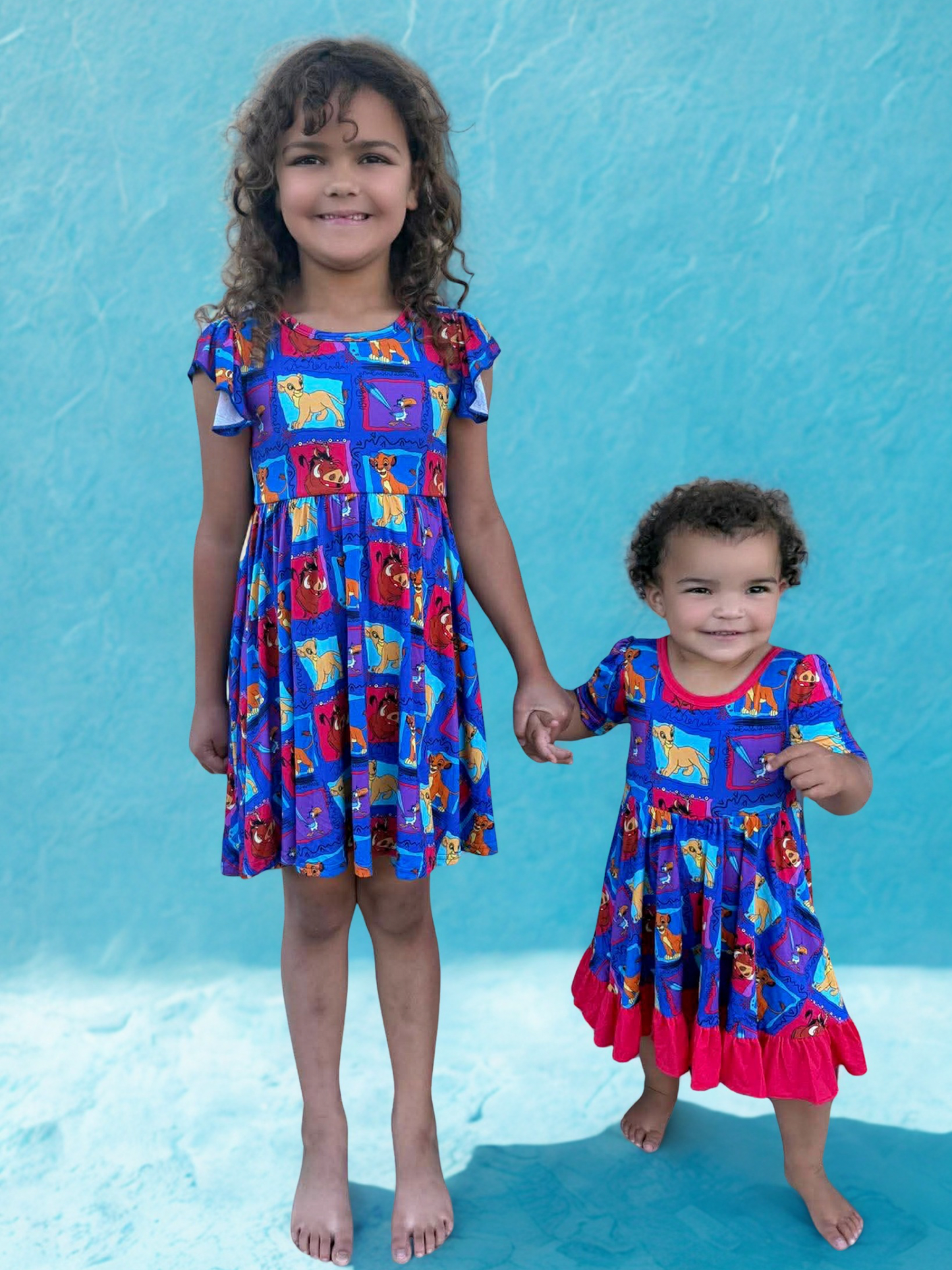 Hakuna Matata Bamboo Peplum Dress and Shorts Set