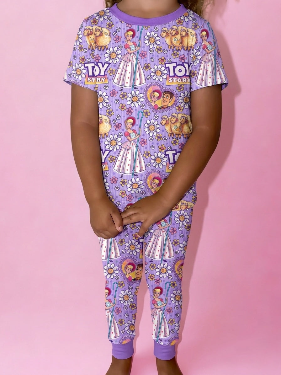 Rootin' Tootin' Daisies Bamboo Two Piece Pajama Set (Pre Order with expected arrival mid September)