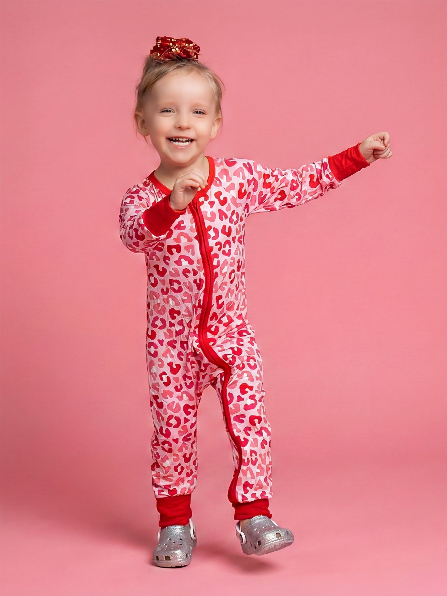 Pretty in Pink Bamboo Romper