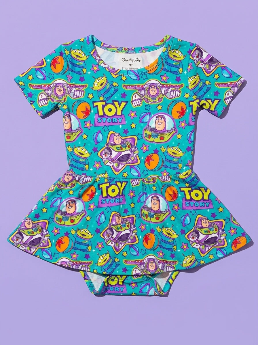 Too Infinity & Beyond Bamboo Twirl Dress with snaps (Pre Order with expected arrival mid Sept. 2026)