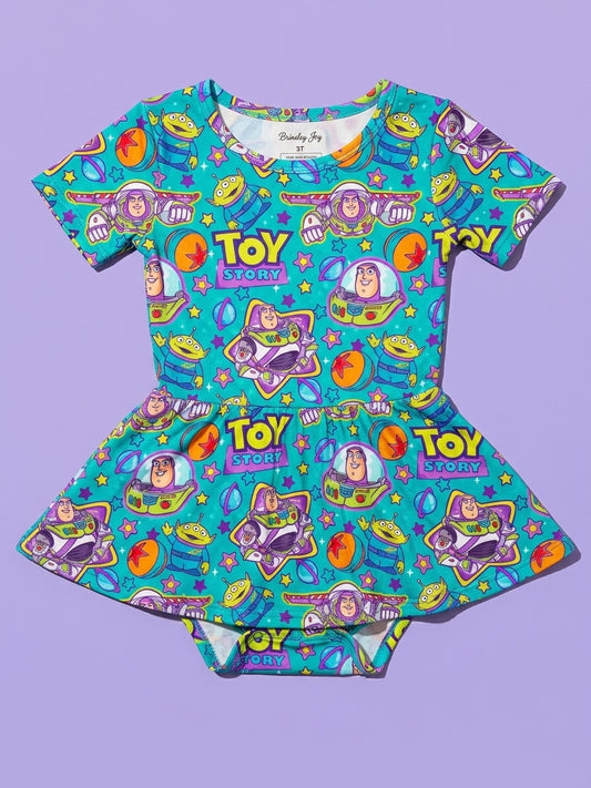 Too Infinity & Beyond Bamboo Twirl Dress with snaps (Pre Order with expected arrival mid Sept. 2026)