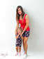 Firework Flutters Bamboo Two Piece Short Set
