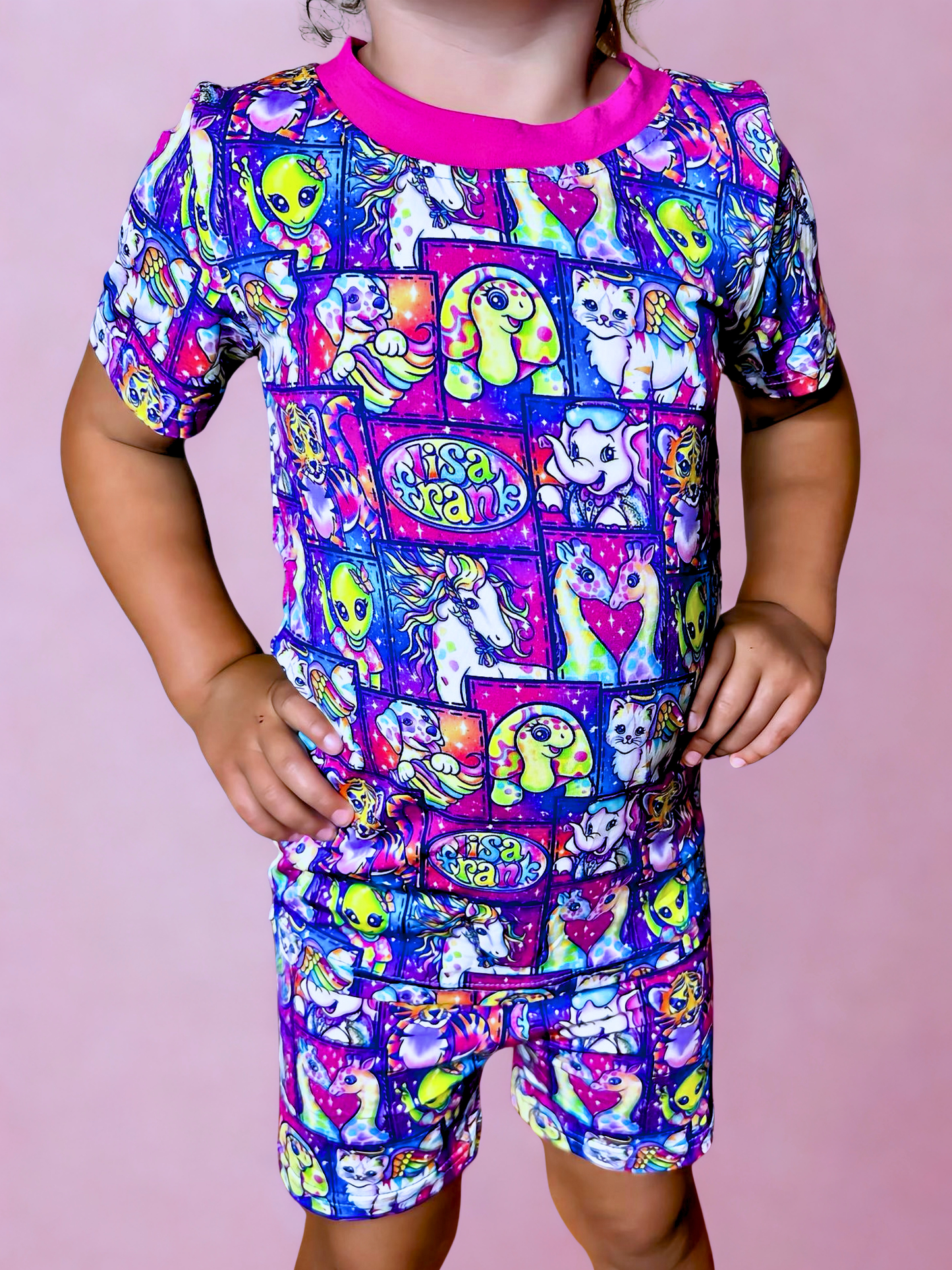 Colorful Comeback Bamboo Short Sleeve and Shorts Two Piece Pajama Set