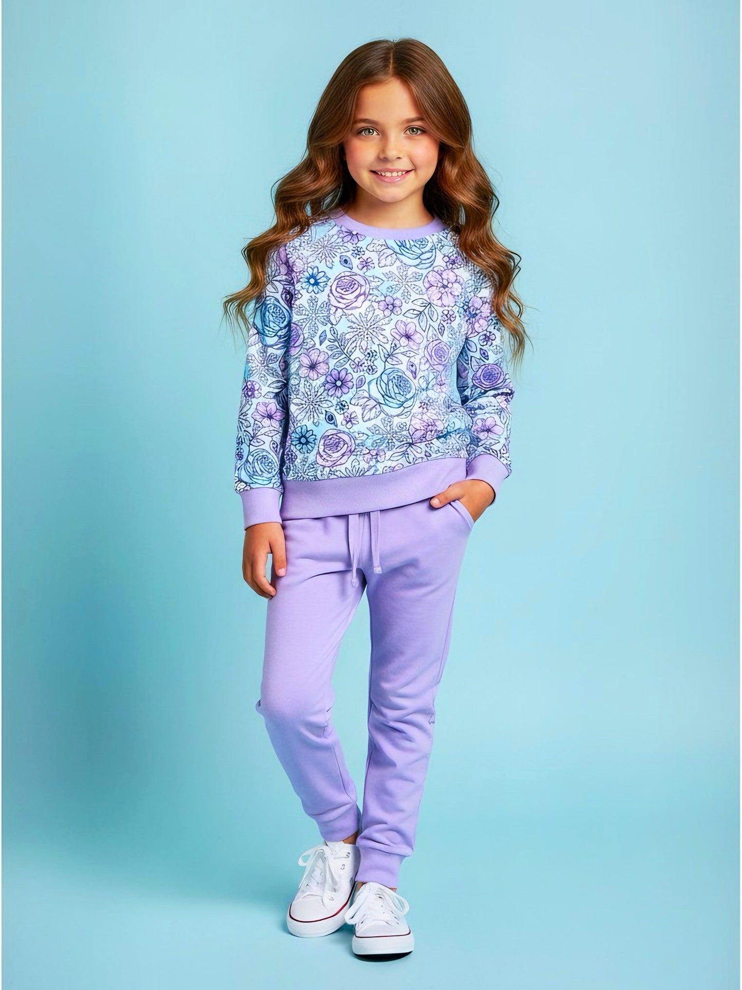 Arctic Bloom Bamboo Pullover