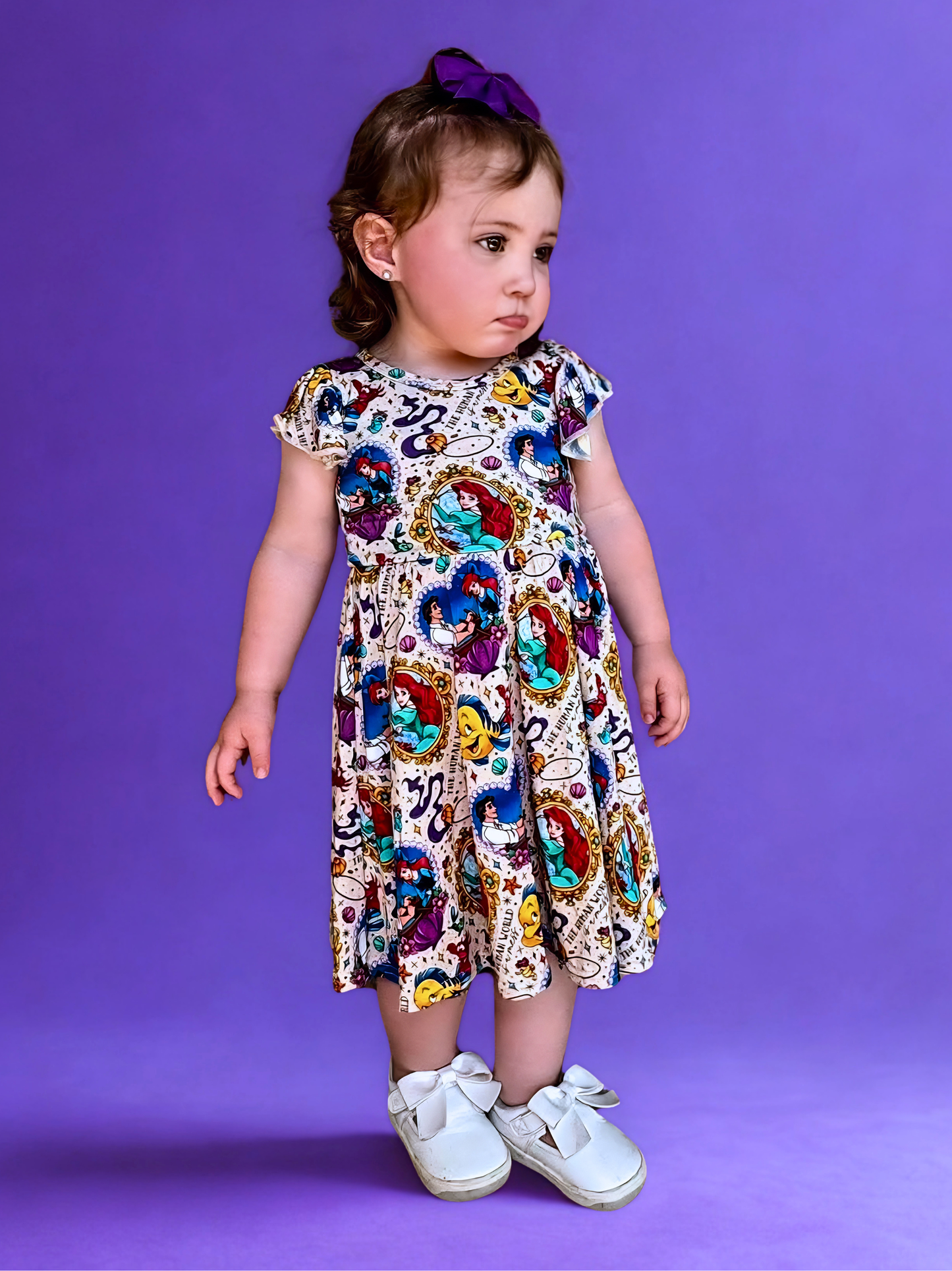 Waves of Wonder Bamboo Peplum Dress and Shorts Set