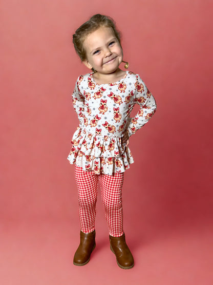 Pretty Peeps Bamboo Peplum Set