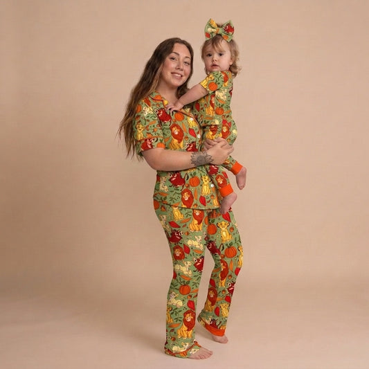 Colors of Courage Adult Bamboo Button Up Top and Pants Pajamas Set (Pre Order with expected delivery end of September 2026)