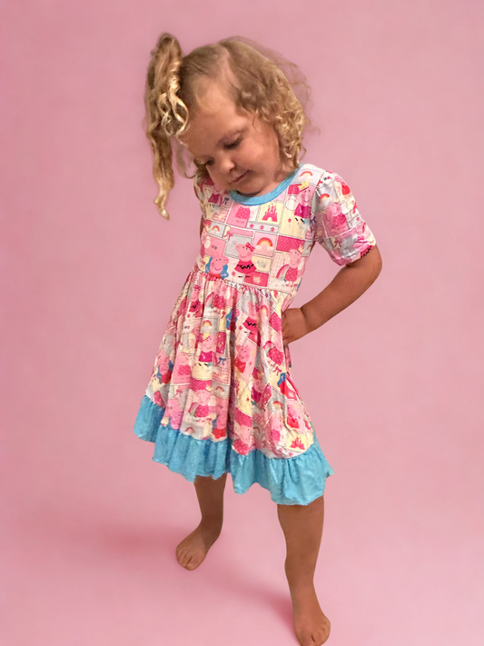 Muddy Puddles Bamboo Twirl Dress