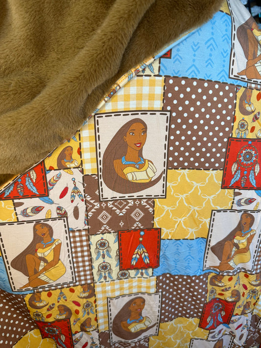 Woodland Warrior Plush Bamboo Blanket