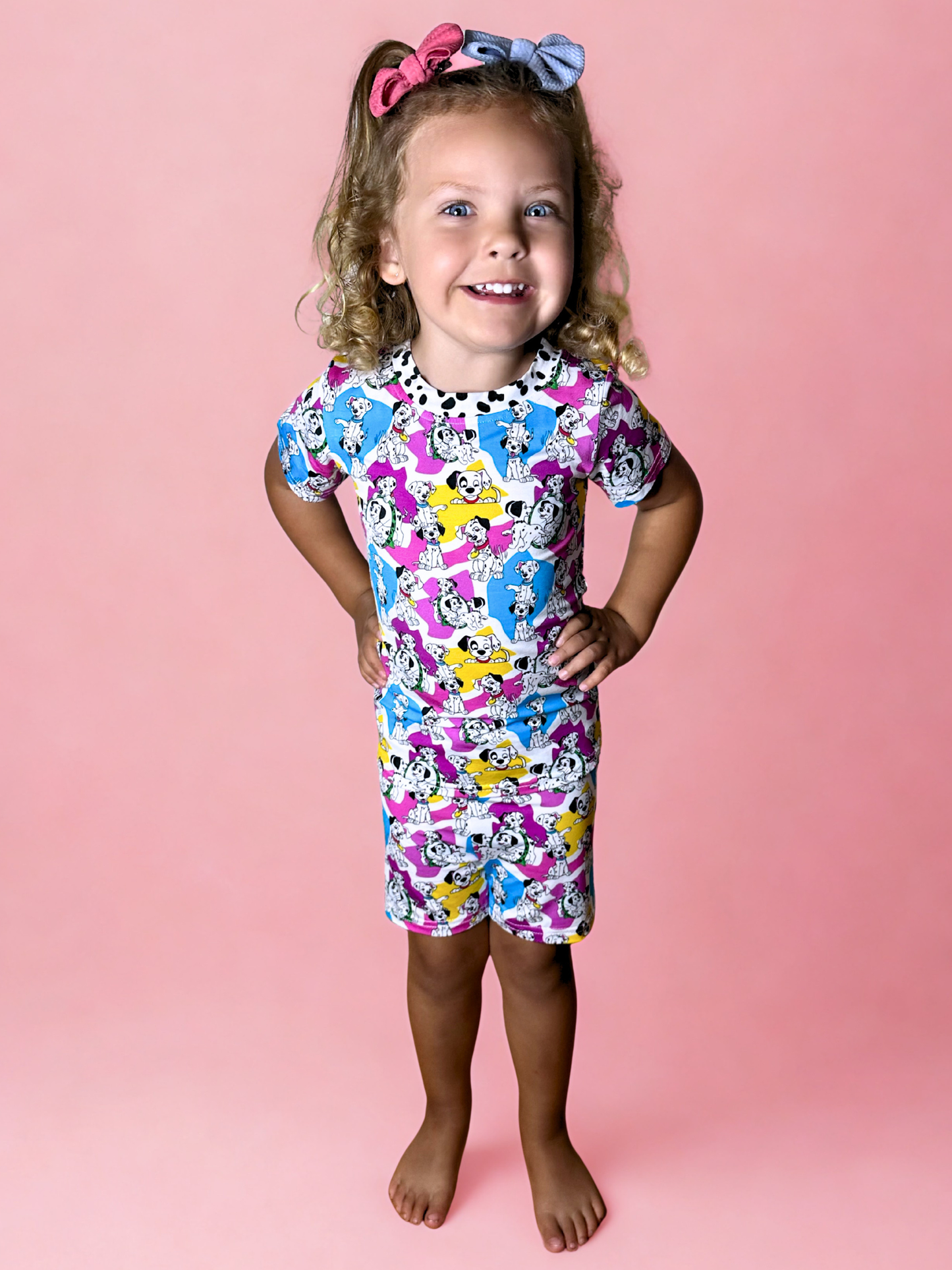 Dog Days Bamboo Short Sleeve and Shorts Two Piece Pajama Set