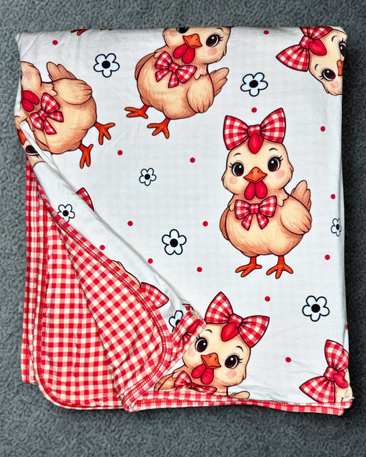 Pretty Peeps Double Layered Bamboo Blanket