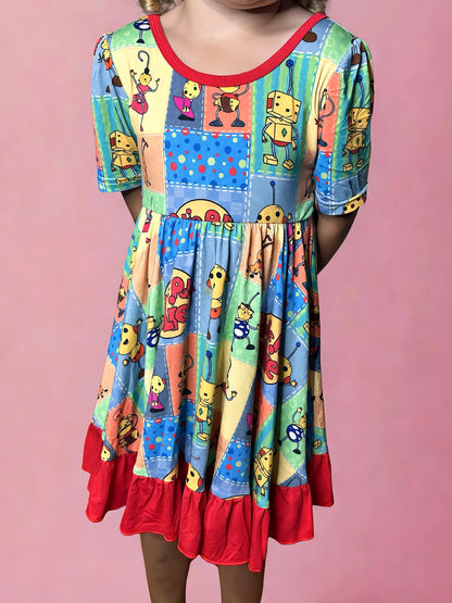 Flashback Flippy Bamboo Twirl Dress