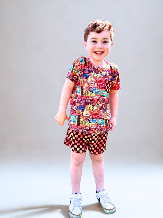 Rally Racers Bamboo Pocket Tee and Shorts Set