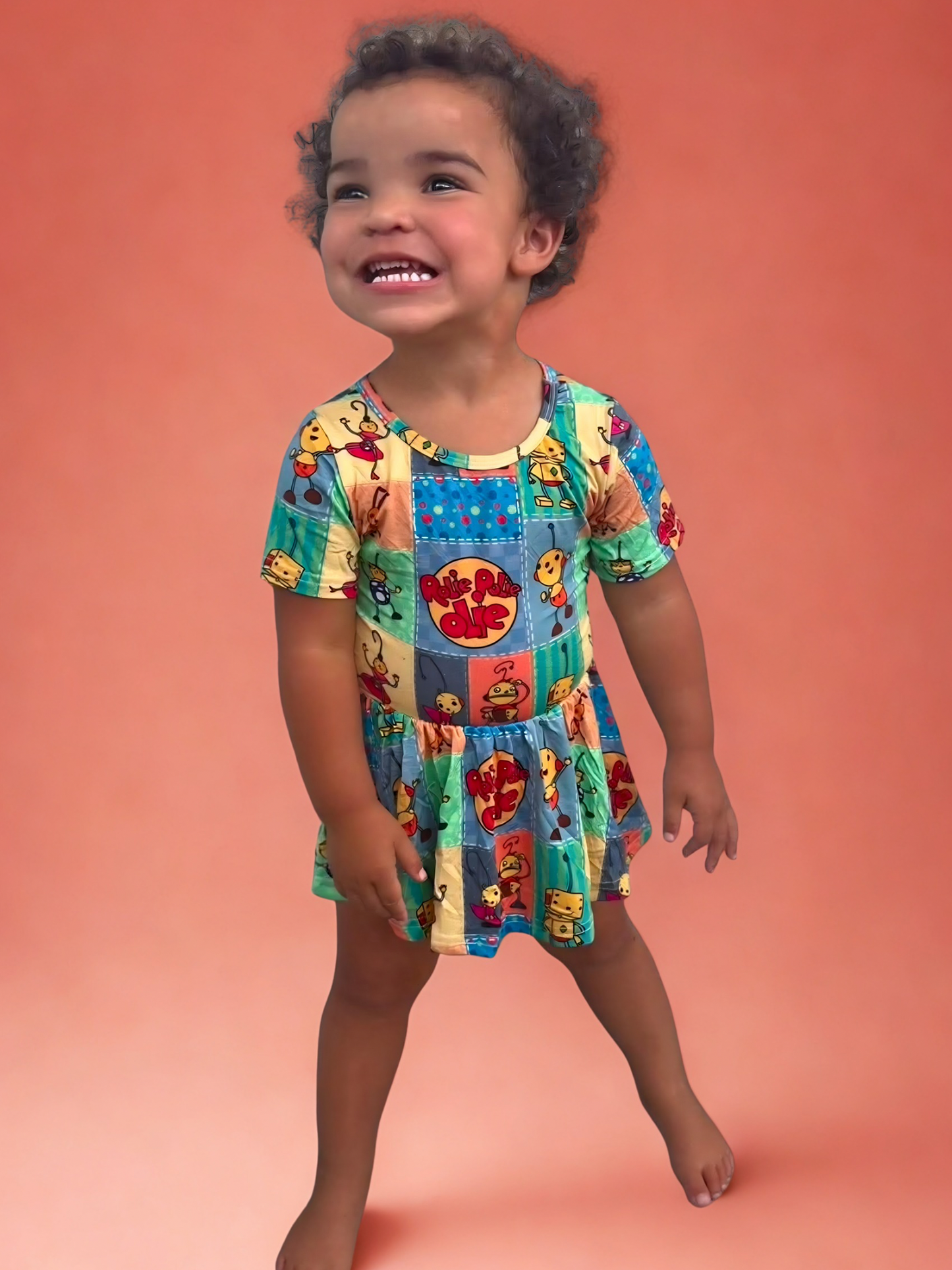Flashback Flippy Bamboo Twirl Dress with snaps