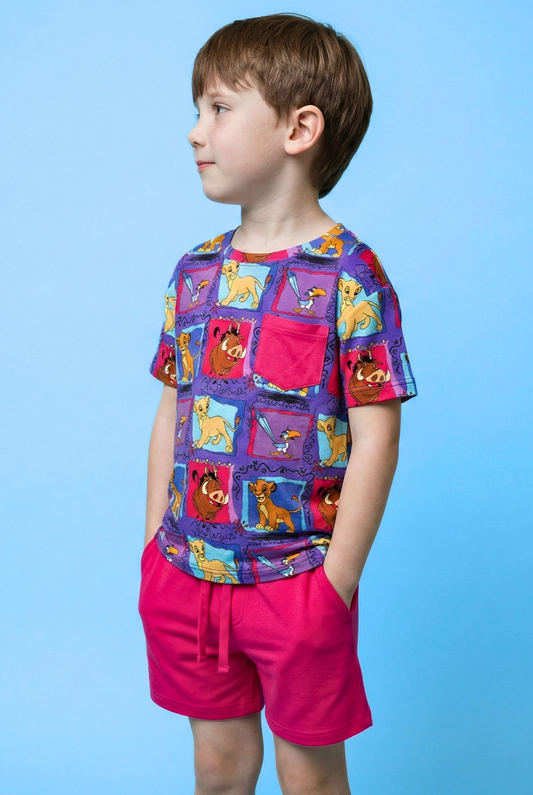 Hakuna Matata Bamboo Pocket Tee and Shorts Set