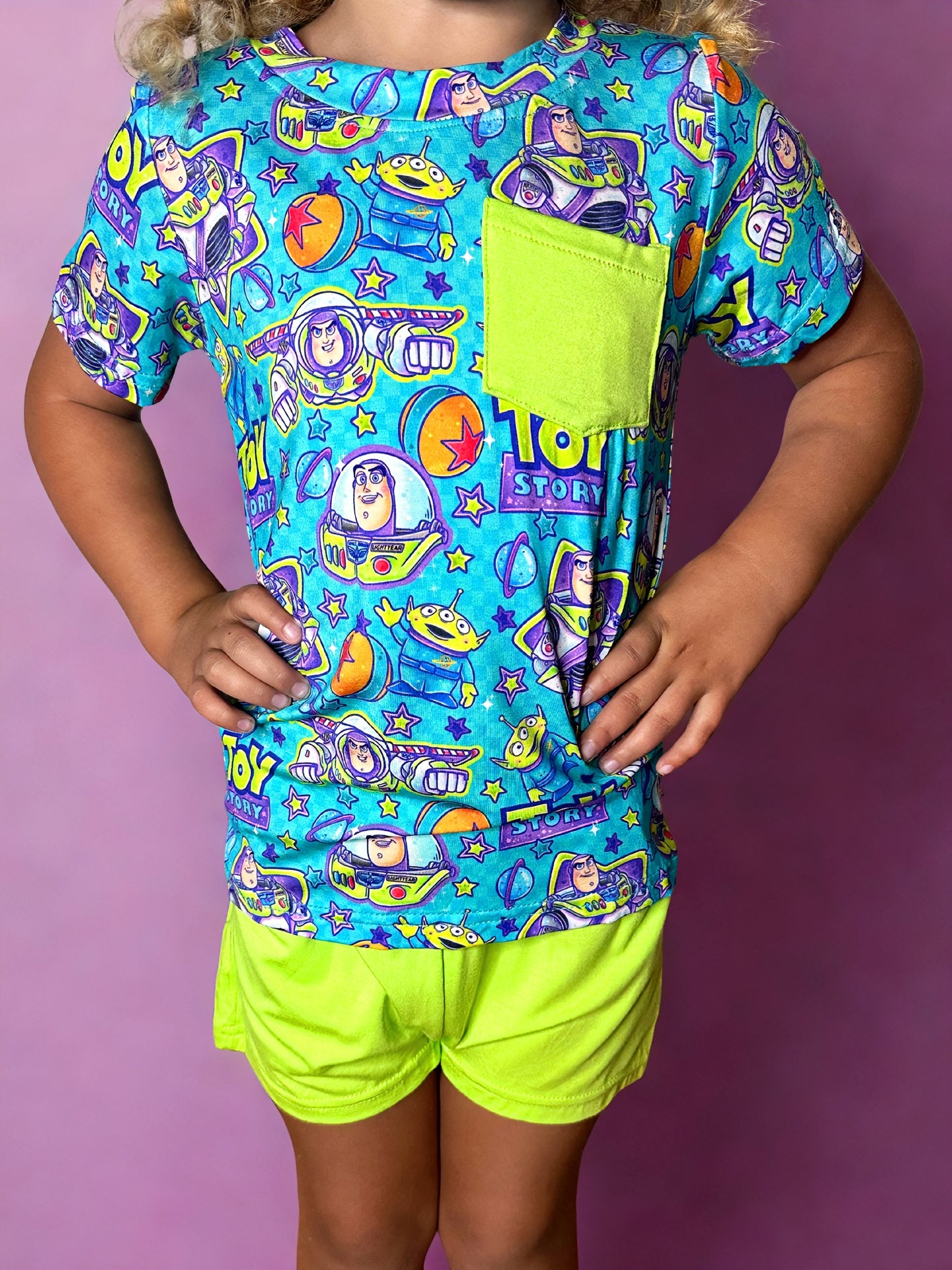 Too Infinity & Beyond Bamboo Pocket Tee and Shorts Set