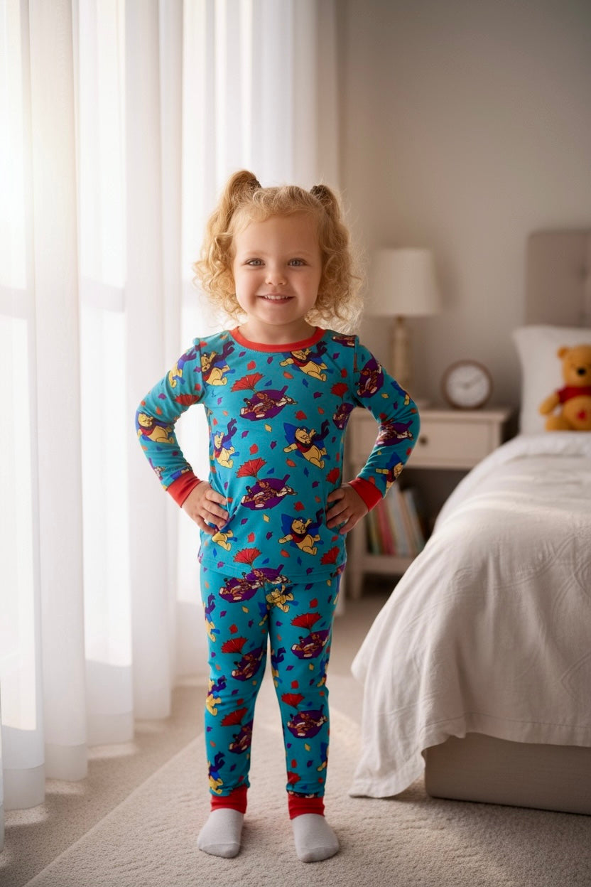 Retro Breeze Bamboo Two Piece Set