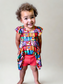 Hundred Acre Mosaic Bamboo Peplum Dress and Shorts Set