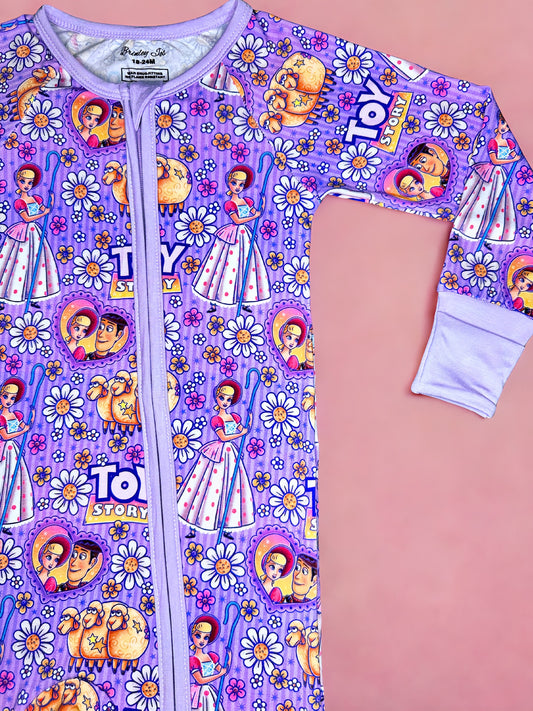 Rootin' Tootin' Daisies Bamboo Romper