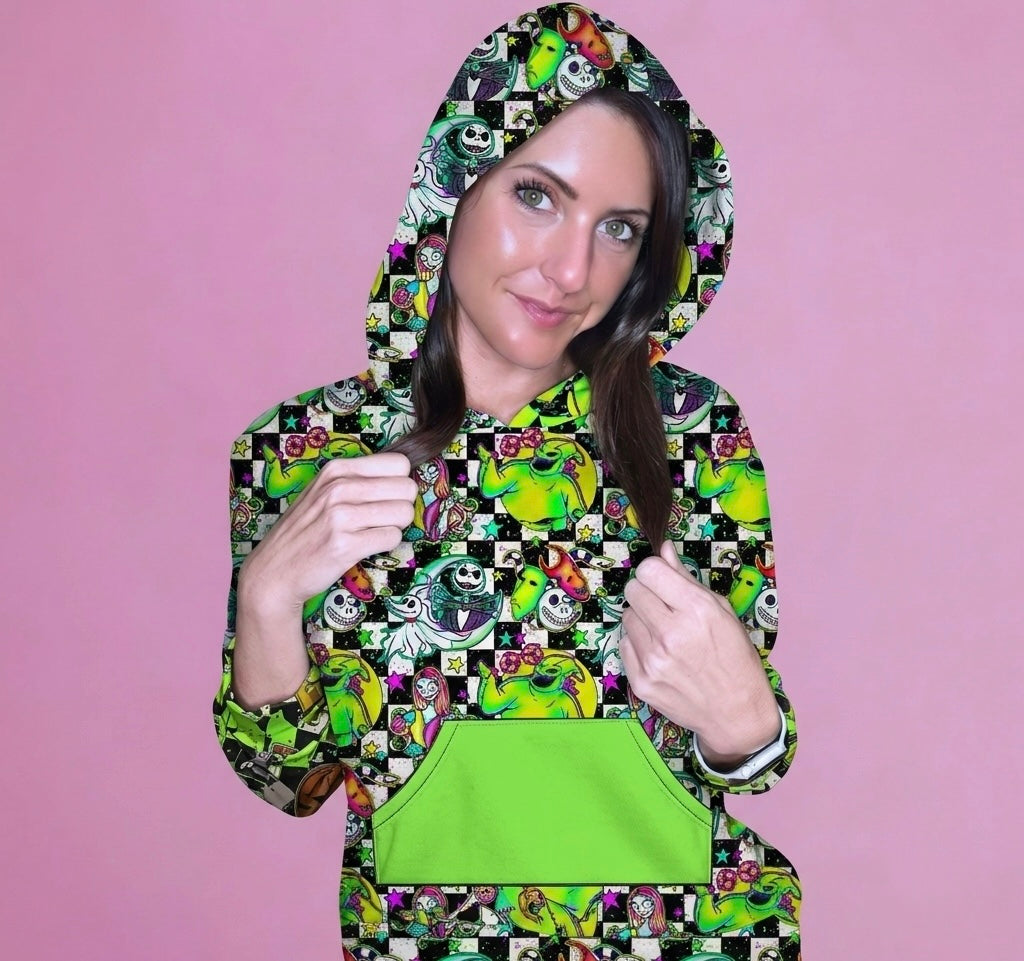 Frightfully Festive Adult Bamboo Hoodie (Pre Order with expected delivery end of August)