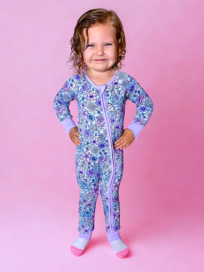 Arctic Bloom Bamboo Romper
