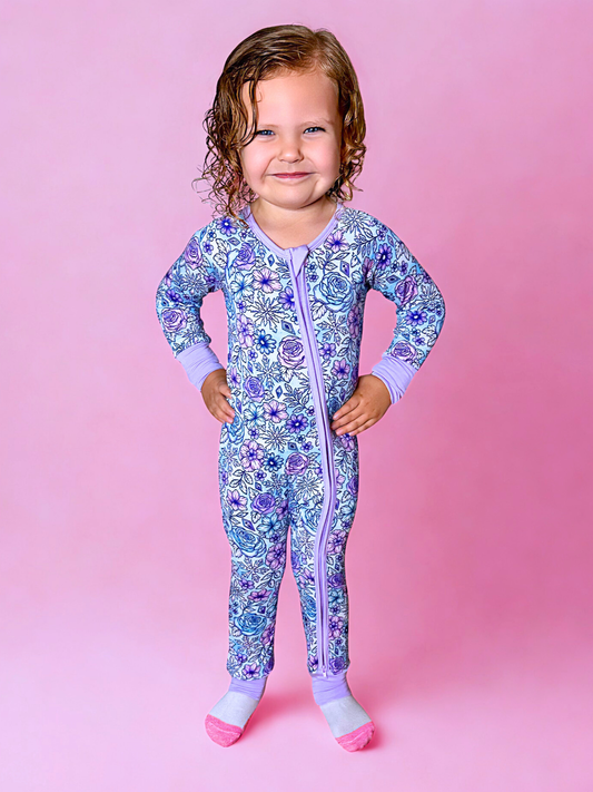 Arctic Bloom Bamboo Romper