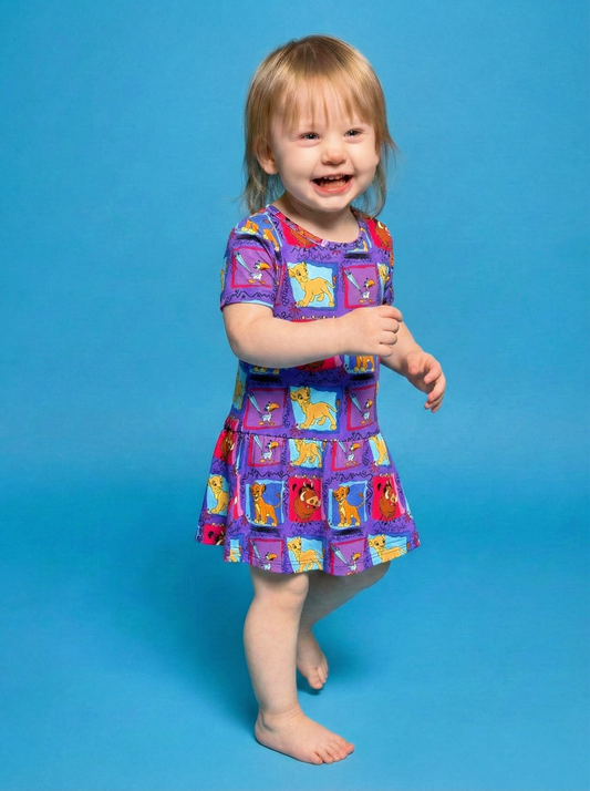 Hakuna Matata Bamboo Twirl Dress with snaps (Pre Order with expected delivery August 2026)